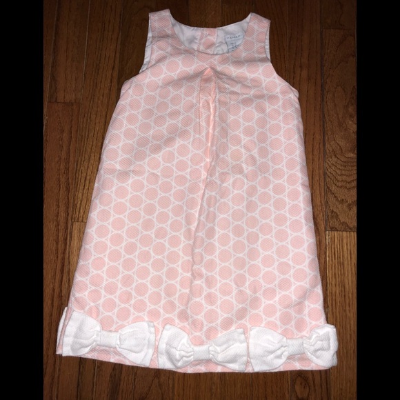 Tahari girls dress size 5 pink white euc - Picture 2 of 2